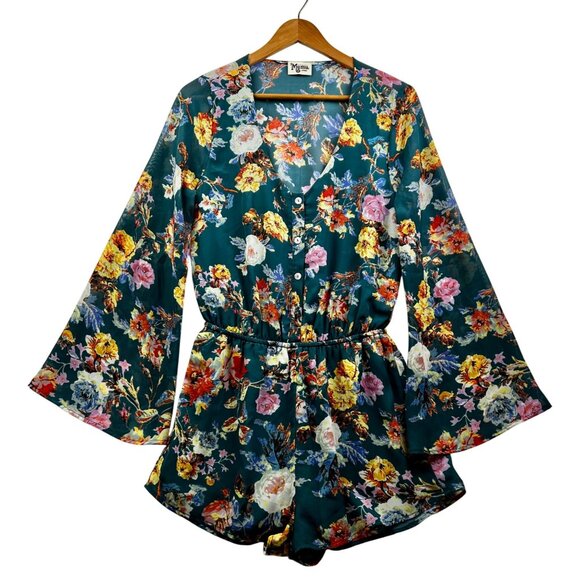 Show Me Your Mumu Red Rocks Romper Boho Festival Favorite Size‎ Large - Picture 2 of 7